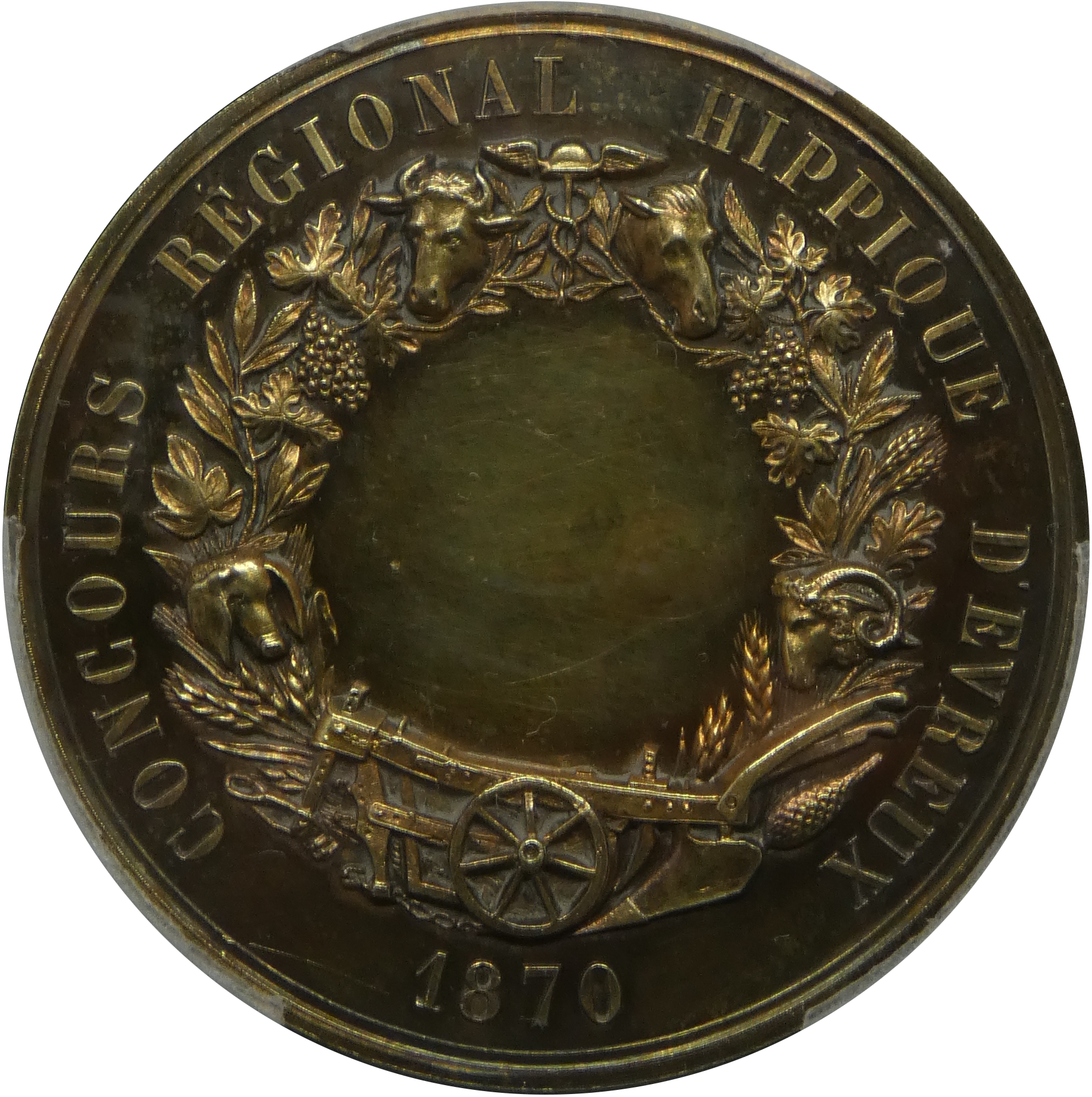 ナポレオン3世 PCGS SP63 1870年 フランス ホースショー メダル 