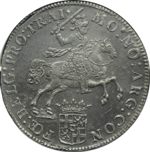 画像をギャラリービューアに読み込む, シルバーライダー NGC鑑定 1742年 オランダ 銀貨 アンティークコイン １ドゥカトン銀貨 1Ducaton 18世紀 鑑定済みコイン 難破船 UNC DETAILS サルベージ 引き上げコイン
