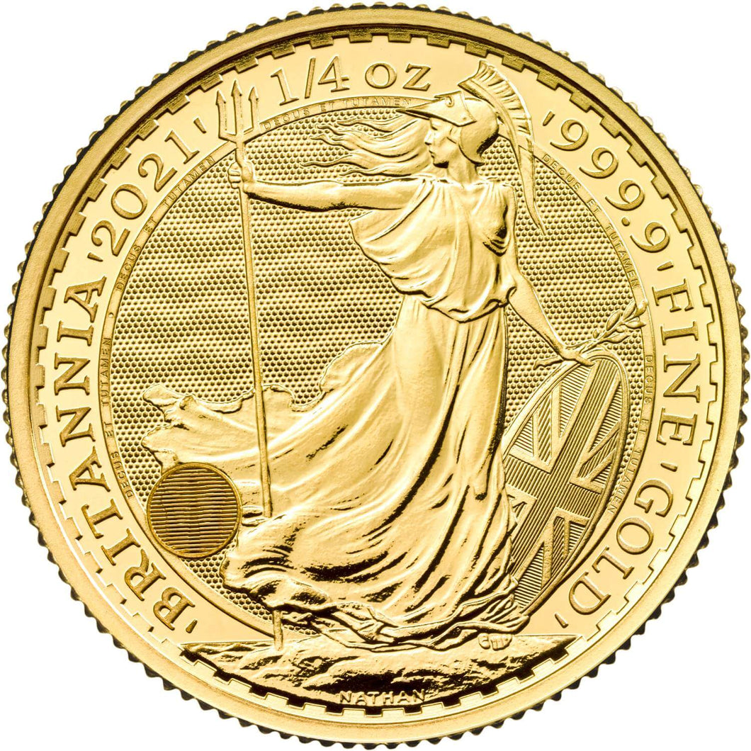 英国ブリタニア金貨（1/4オンス） 2021年 イギリス 新品未使用