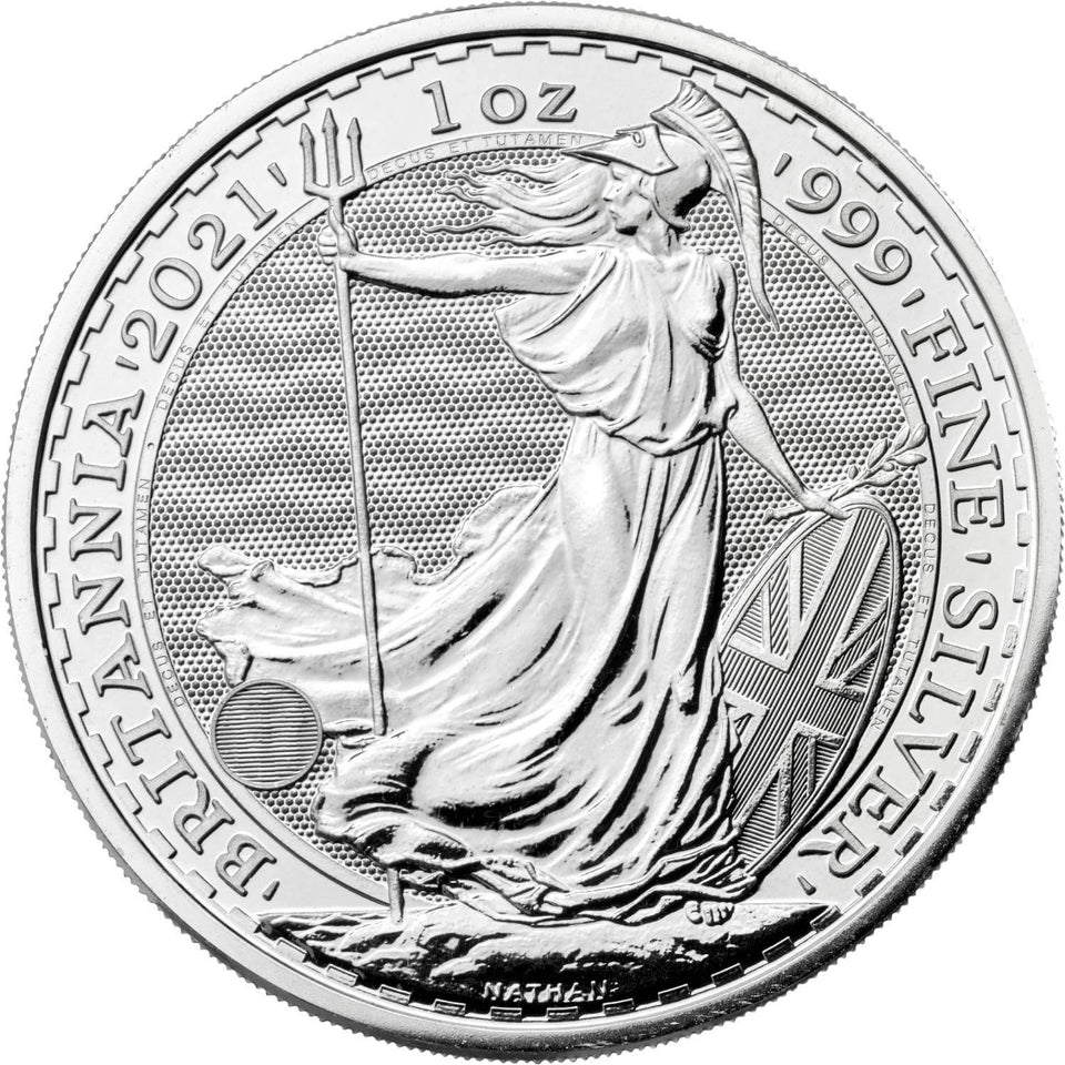 英国ブリタニア銀貨 2021年