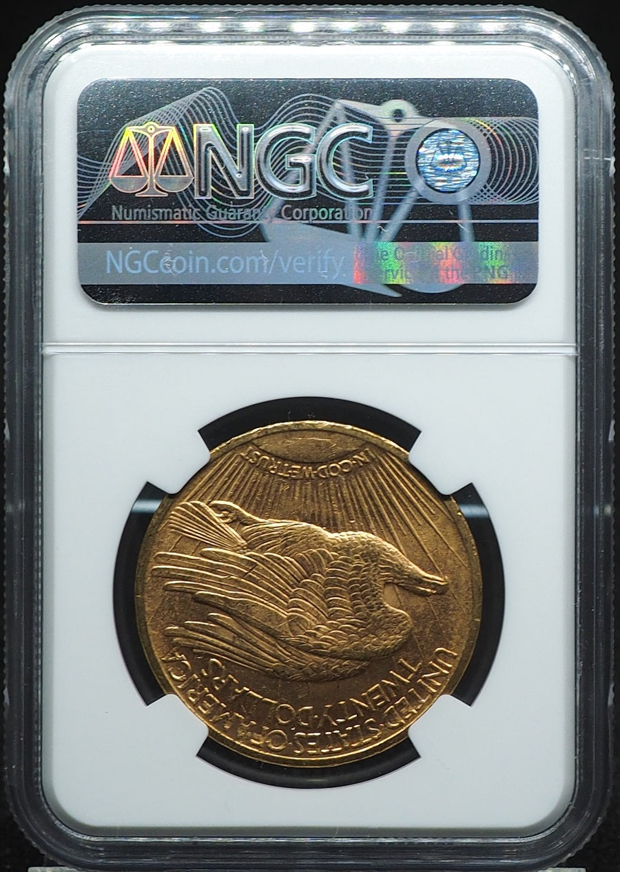 NGC鑑定 MS63】アメリカ ダブルイーグル２０ドル金貨 セントゴーデンス 