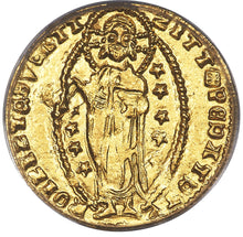 画像をギャラリービューアに読み込む, ゼッキーノ金貨 1346-1364年
