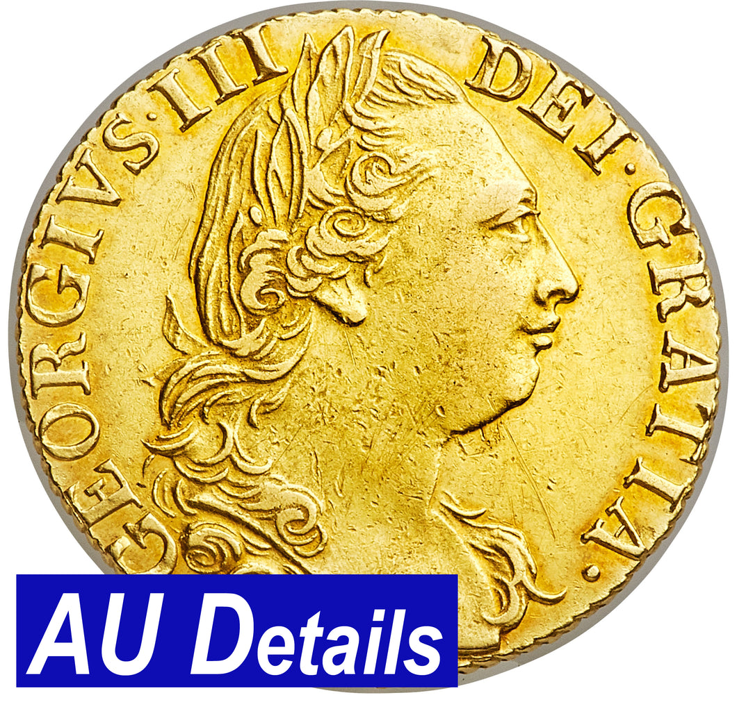 【NGC鑑定 AU Details】イギリス ジョージ3世 ギニー金貨 1784年
