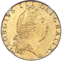 画像をギャラリービューアに読み込む, 【NGC鑑定 MS64】イギリス ジョージ3世 ギニー金貨（スペードギニー） 1798年
