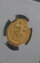 画像をギャラリービューアに読み込む, 【NGC鑑定 MS】ビザンツ帝国（東ローマ帝国） ユスティヌス2世 ソリダス金貨 565-578年
