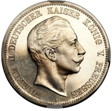 画像をギャラリービューアに読み込む, プロシア ヴィルヘルム2世 5マルク銀貨
